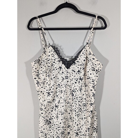 NWT A New Day Tan Black‎ Slip Midi Dress Women Size S - Picture 2 of 9